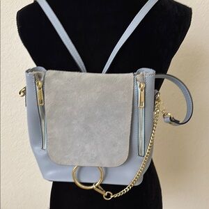 Gorgeous leather made in Italy  BORSE IN PELLE handbag/backpack NWOT